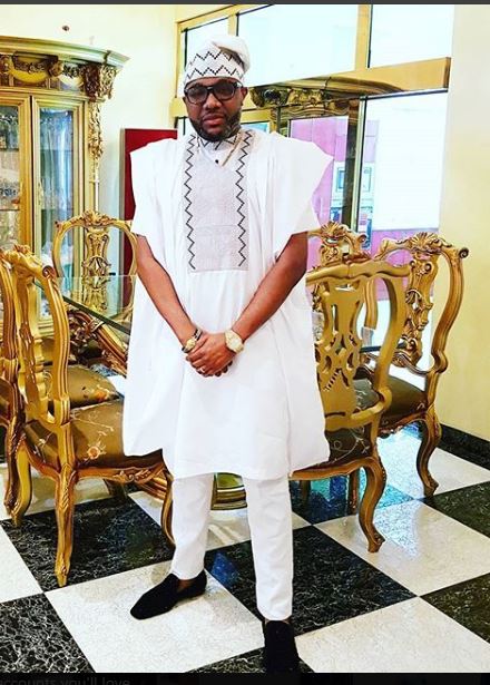 Hot white agbada style
