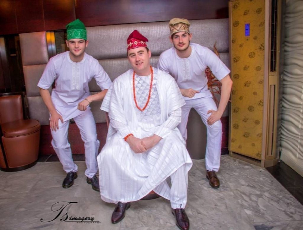 Gang in Agbada white