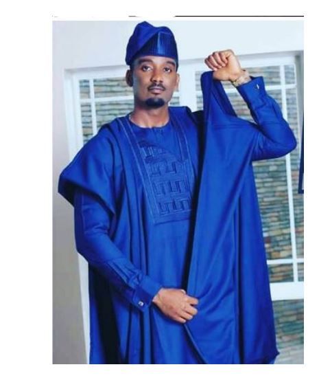 Deep blue Agbada Style for men