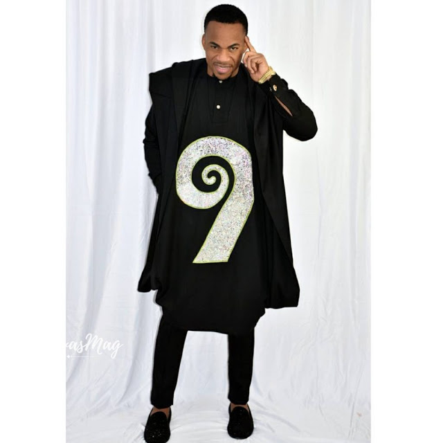 Black Agbada style