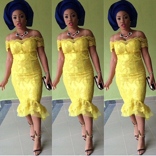 latest lace gown styles 