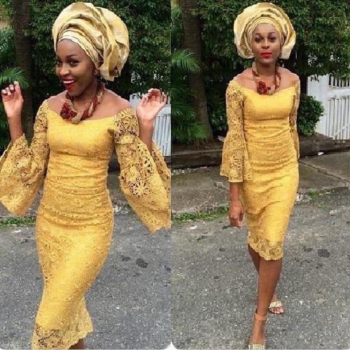 latest lace gown styles 