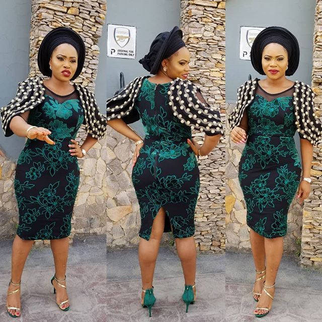 short lace gown styles in nigeria