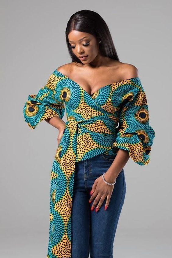 Ankara wrap tops