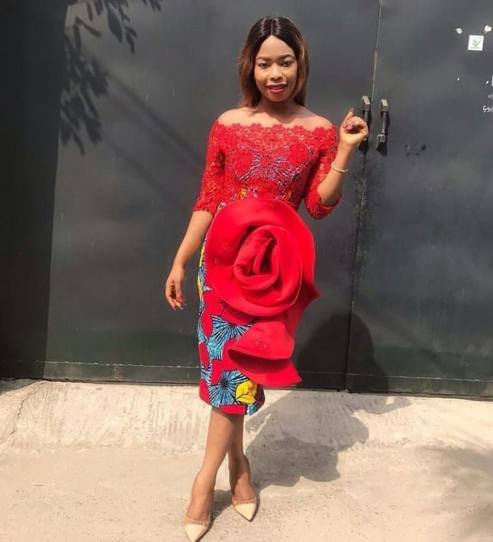 ankara short gown for ladies