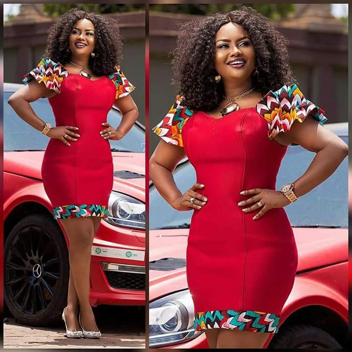 ankara short gown for ladies