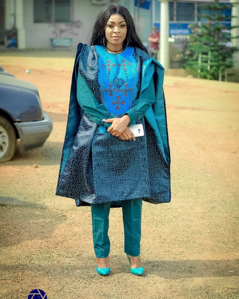 latest agbada styles for ladies