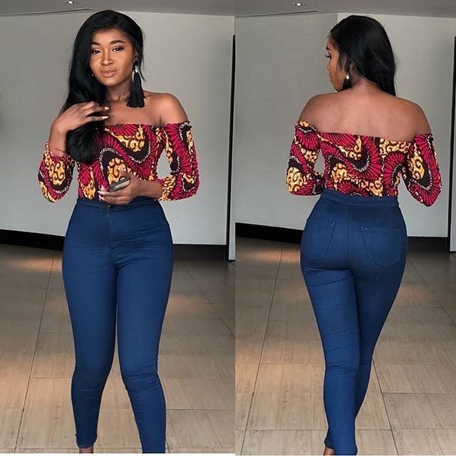 Ankara crop top for girls
