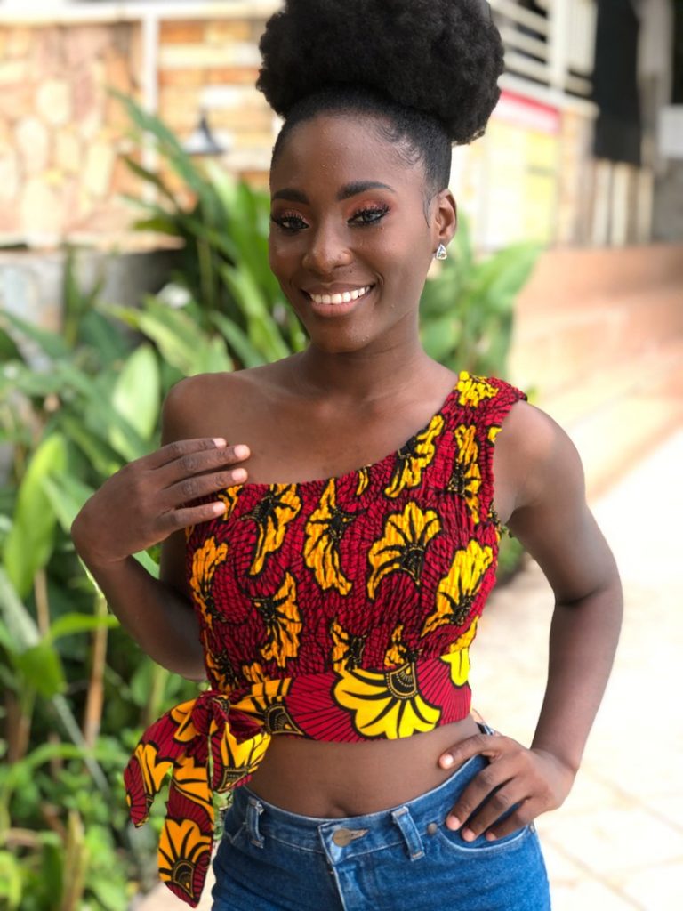 Ankara crop top for girls