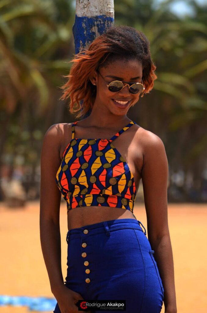 Ankara crop top for girls
