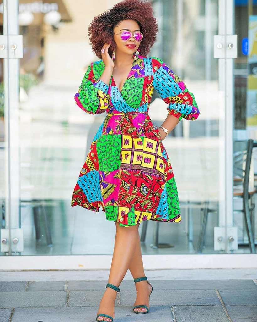 Ankara short flare gowns