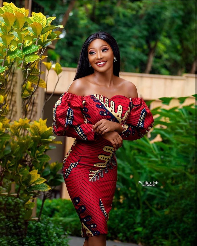 ankara short gown styles