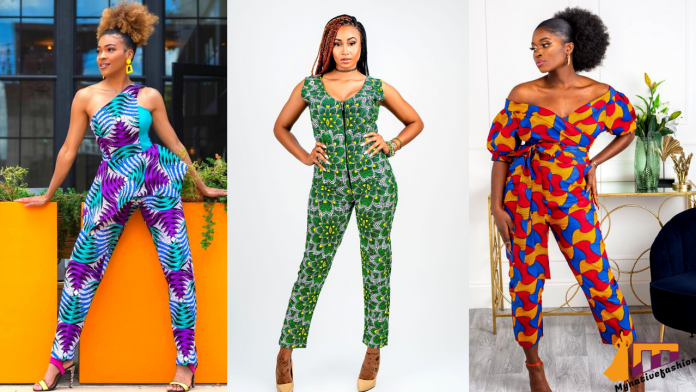 Ankara Jumpsuit Styles For Slim Ladies