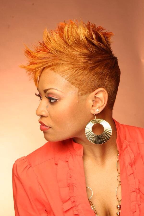 color Spiky Hairstyles For ladies