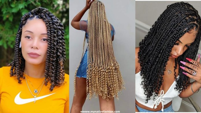 Latest Braids With Curls