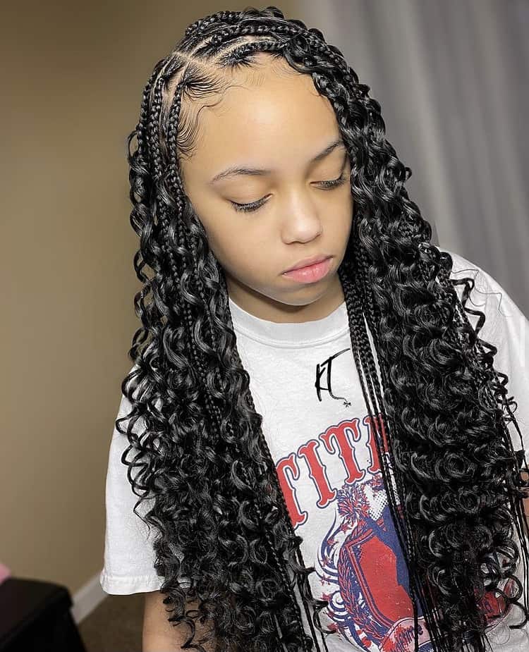 Bohemian Knotless Braids